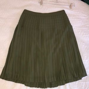 Jcrew pleated midi skirt